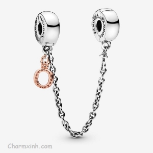 Dangling Crown O Safety Chain Charm DX022